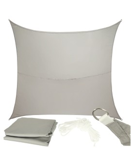 Żagiel przeciwsłoneczny LUARO ogrodowy tarasowy wodoodporny 4x3m prostokątny szary