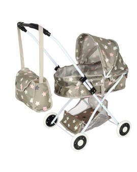 Wózek dla lalek gondola głęboki + torba gwiazdki Kik Sp. z o. o. Sp. k. | Time- 2