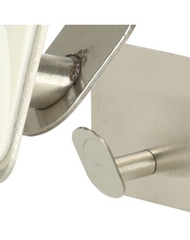 Wieszaki ścienne łazienkowe samoprzylepne srebrne zestaw 4 sztuki POWYSTAWOWE Kik Sp. z o. o. Sp. k. | Time- 2