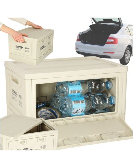 Organizer do bagażnika samochodowy pudełko skrzynka składana 25l szara