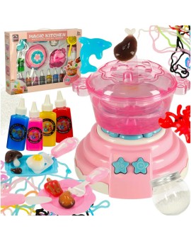 Klej żel kryształowy 3D crystal glue magiczna kuchnia szablony kreatywny zestaw 62 elementy różowy