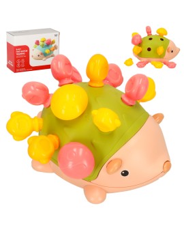 Jeżyk sensoryczny edukacyjny montessori wyjmowane kolce zielony