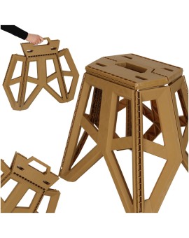 Taboret składany krzesełko turystyczne kempingowe przenośne 40 cm beżowy