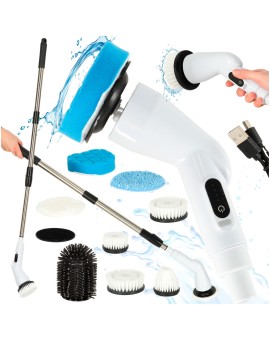 Mop obrotowy elektryczna szczotka do czyszczenia 9 głowicami szczotkującymi