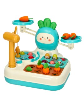 Waga szalkowa wbijak łowienie rybek zabawka edukacyjna 4w1 Bibi-inn niebieska Kik Sp. z o. o. Sp. k. | Time- 2