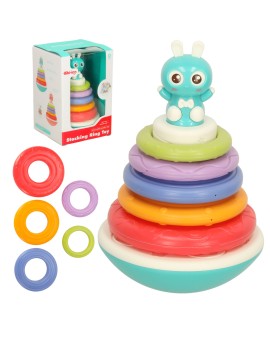 Wańka wstańka zabawka sensoryczna Bibi-inn niebieska