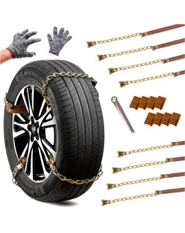 Łańcuchy śniegowe nakładki antypoślizgowe na koła opony na śnieg 8el.