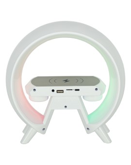 Lampka nocna LED Gamingowa RGB głośnik ładowarka indukcyjna radio budzik zegar Kik Sp. z o. o. Sp. k. | Time- 2