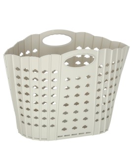 Kosz na zakupy pranie składany organizer łazienkowy z uchwytem szary Kik Sp. z o. o. Sp. k. | Time- 2