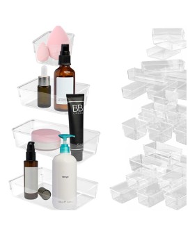 Organizer pudełka pojemniki do szuflady przechowywanie 4 rozmiary 25 szt.