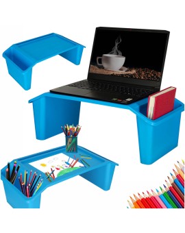 Stolik pod laptopa z organizerem podróżny samochodowy dla dzieci z kieszeniami śniadaniowy podstawka przenośny stabilny