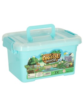 Figurki zwierząt zwierzęta zoo safari farma akcesoria skrzynka 19 el. Kik Sp. z o. o. Sp. k. | Time- 2