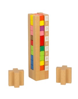 Klocki drewniane edukacyjne układanka Montessori kolorowe Kik Sp. z o. o. Sp. k. | Time- 2