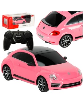 Samochód zdalnie sterowany Rastar 76200 Volkswagen Beetle 1:24 różowy