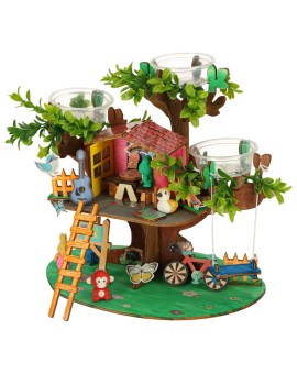Zestaw kreatywny do budowy domku na drzewie uprawa roślin figurki naklejki Kik Sp. z o. o. Sp. k. | Time- 2
