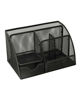 Organizer na biurko przybornik biurkowy metalowy 7 komór Kik Sp. z o. o. Sp. k. | Time- 2