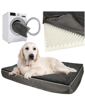 Legowisko ortopedyczne dla psa kota posłanie wodoodporne leżanka 90cm szary
