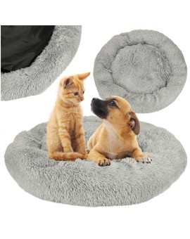 Legowisko dla psa kota posłanie kojec 100cm jasny szary