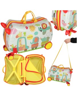 Walizka podróżna dla dzieci na kółkach bagaż podręczny ZOO Kik Sp. z o. o. Sp. k. | Time- 2