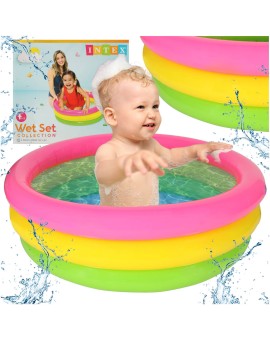 INTEX 57107 Basen ogrodowy dmuchany dla dzieci tęczowy