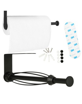 Wieszak uchwyt na ręcznik papierowy kuchenny obrotowy loft czarny