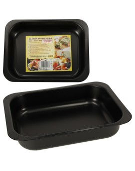 Blacha do pieczenia tortownica forma do ciast wypieków uniwersalna 29cm x 22cm x 6cm czarna