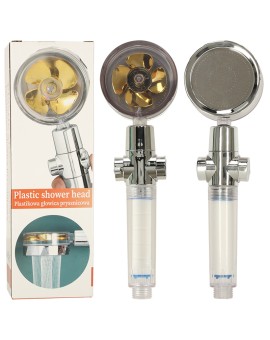 Słuchawka prysznicowa z turbiną filtrem wentylatorem wysokociśnieniowa oszczędna złota Kik Sp. z o. o. Sp. k. | Time- 2