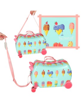 Walizka podróżna dla dzieci na kółkach bagaż podręczny lody Kik Sp. z o. o. Sp. k. | Time- 2