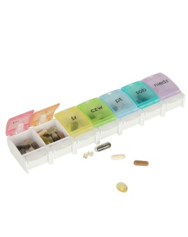 Pojemnik organizer na tabletki leki tygodniowy 7dni PL