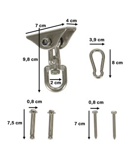 Uchwyt do hamaka mocowanie sufitowe huśtawek Kik Sp. z o. o. Sp. k. | Time- 2