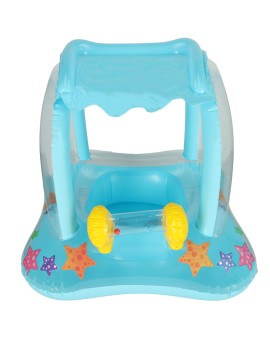 Kółko do pływania dla niemowląt koło pontonik dla dzieci dmuchany z siedziskiem z daszkiem max 24kg 3lata 72 cm Kik Sp. z o. o. 