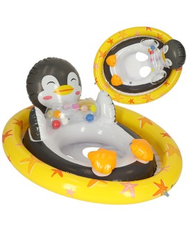 Kółko do pływania dla niemowląt koło pontonik dla dzieci dmuchany z siedziskiem pingwin max 23kg 3-4lata INTEX 59570 Kik Sp. z o