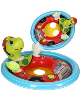 Kółko do pływania dla niemowląt koło pontonik dla dzieci dmuchany z siedziskiem żółw max 23kg 3-4lata INTEX 59570 Kik Sp. z o. o