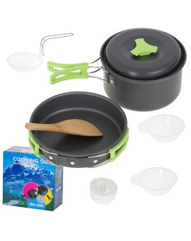 Menażki naczynia turystyczne zestaw kemping garnek patelnia XL