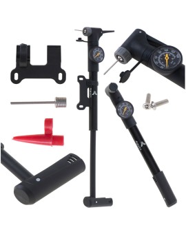 Pompka do roweru z manometrem RALLEX rowerowa ręczna do piłki materaca z uchwytem na rower