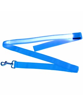 Smycz dla psa kota świecąca spacer jesień zima noc LED 1,2 m niebieska Kik Sp. z o. o. Sp. k. | Time- 2