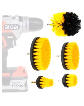 Szczotki na wiertarkę wkrętarkę sprzątające czyszczące wielozadaniowe zestaw 5 sztuk