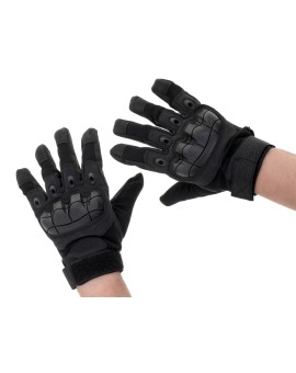 Rękawice taktyczne survival wojskowe ochrona kostek L czarne