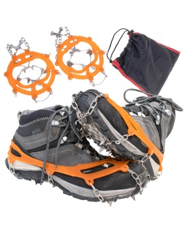 Raczki na buty antypoślizgowe turystyczne z kolcami łańcuchy pokrowiec roz. 39-45