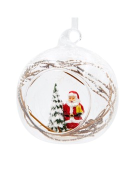 Bombka Choinkowa Szklana O 10 Cm Przezroczysty