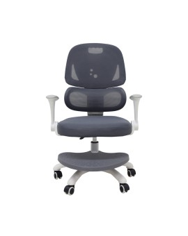 Krzesło do biurka dla dziecka fotel ergonomiczny obrotowy regulowany szary Kik Sp. z o. o. Sp. k. | Time- 2