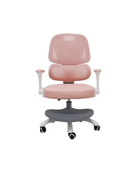 Krzesło do biurka dla dziecka fotel ergonomiczny obrotowy regulowany różowy Kik Sp. z o. o. Sp. k. | Time- 2