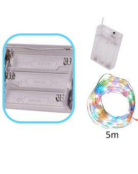 Lampki LED druciki dekoracyjne świąteczne choinkowe 5m 50LED multikolor Kik Sp. z o. o. Sp. k. | Time- 2