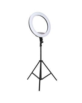 Lampa pierścieniowa LED RGB ring do selfie filmów ze statywem i pilotem 45cm