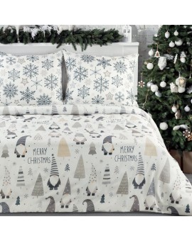 świąteczny Komplet Pościeli Dwarf 220 X 200 Cm Biały