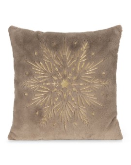 Poszewka świąteczny 119 A 45 X 45 Cm Jasnobrązowy