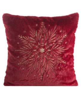 Poszewka świąteczny 119 F 45 X 45 Cm Bordowy