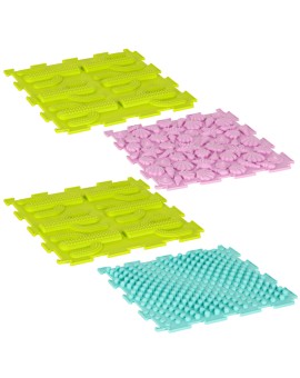 Mata sensoryczna puzzle montessori do masażu stóp 8 elementów pastelowe Kik Sp. z o. o. Sp. k. | Time- 2