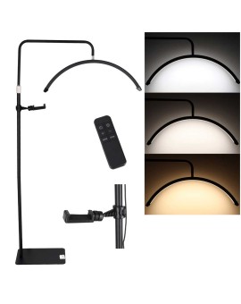 Lampa do przedłużania rzęs LED 36W regulowana kosmetyczna bezcieniowa łuk czarna