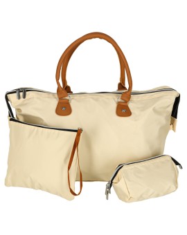 Torba podróżna wielofunkcyjna do wózka dla mamy zestaw beżowa Kik Sp. z o. o. Sp. k. | Time- 2